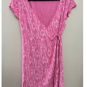 Pink Wrap Dress